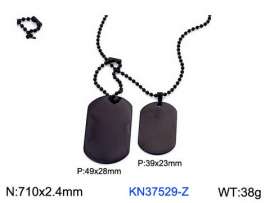 Stainless Steel Black-plating Necklace