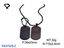 Stainless Steel Black-plating Necklace