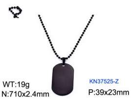 Stainless Steel Black-plating Necklace