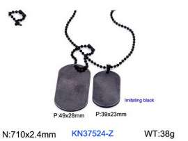 Stainless Steel Black-plating Necklace