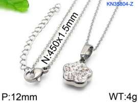 Stainless Steel Stone Necklace