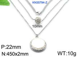 Stainless Steel Stone Necklace