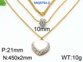Stainless Steel Stone Necklace