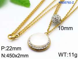 Stainless Steel Stone Necklace