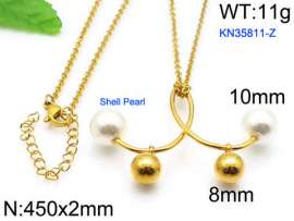 SS Gold-Plating Necklace