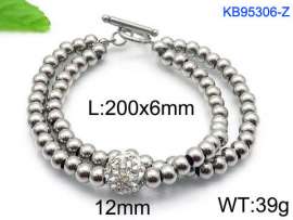 Stainless Steel Stone Bracelet