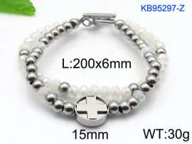 Stainless Steel Crystal Bracelet