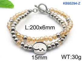 Stainless Steel Crystal Bracelet