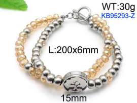 Stainless Steel Crystal Bracelet