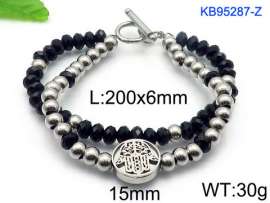 Stainless Steel Crystal Bracelet