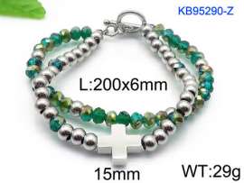 Stainless Steel Crystal Bracelet