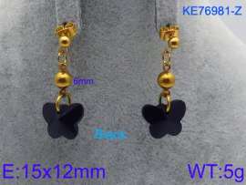 Stainless Steel Stone&Crystal Earring