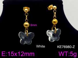 Stainless Steel Stone&Crystal Earring