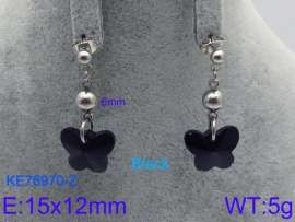 Stainless Steel Stone&Crystal Earring