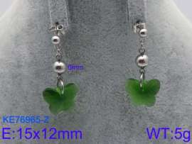 Stainless Steel Stone&Crystal Earring