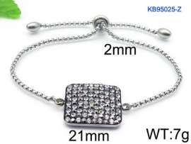 Stainless Steel Stone Bracelet