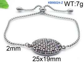 Stainless Steel Stone Bracelet