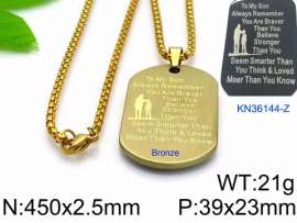 SS Gold-Plating Necklace