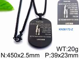 Stainless Steel Black-plating Necklace