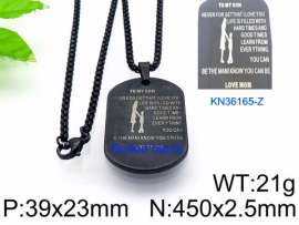 Stainless Steel Black-plating Necklace