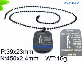 Stainless Steel Black-plating Necklace