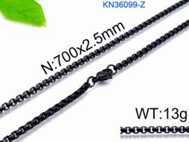 Stainless Steel Black-plating Necklace