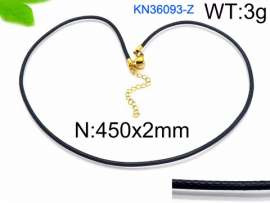 Stainless Steel Clasp with Fabric Cord