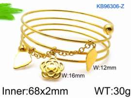 Stainless Steel Gold-plating Bangle