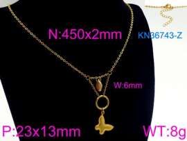 SS Gold-Plating Necklace