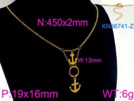 SS Gold-Plating Necklace