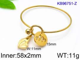 Stainless Steel Gold-plating Bangle