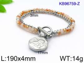 Stainless Steel Crystal Bracelet