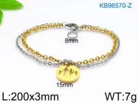 Stainless Steel Gold-plating Bracelet