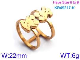 Stainless Steel Gold-plating Ring