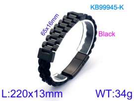 Stainless Steel Leather Bracelet