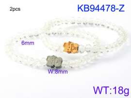 Stainless Steel Crystal Bracelet