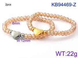 Stainless Steel Crystal Bracelet