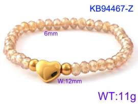 Stainless Steel Crystal Bracelet