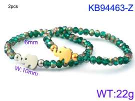 Stainless Steel Crystal Bracelet