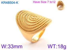 Stainless Steel Gold-plating Ring
