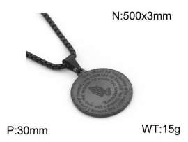 Stainless Steel Black-plating Necklace