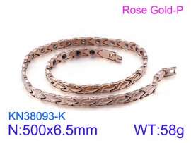 SS Rose Gold-Plating Necklace