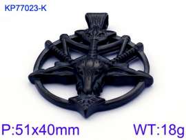 Stainless Steel Black-plating Pendant