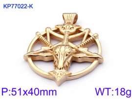 Stainless Steel Gold-plating Pendant