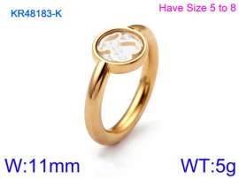 Stainless Steel Gold-plating Ring