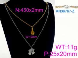 SS Gold-Plating Necklace