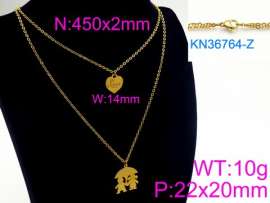 SS Gold-Plating Necklace