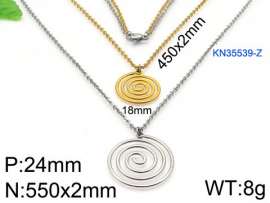 SS Gold-Plating Necklace