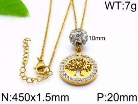 Stainless Steel Stone Necklace