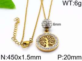 Stainless Steel Stone Necklace